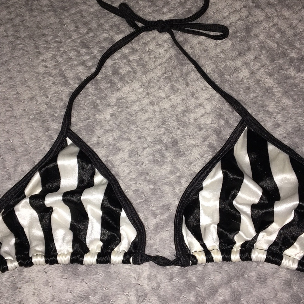 NWOT Satin triangle top